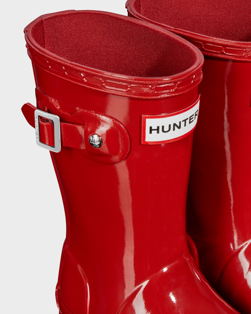 Hunter Niños Original Little Gloss - Botas de Lluvia Rojas - 374-EQKJBI